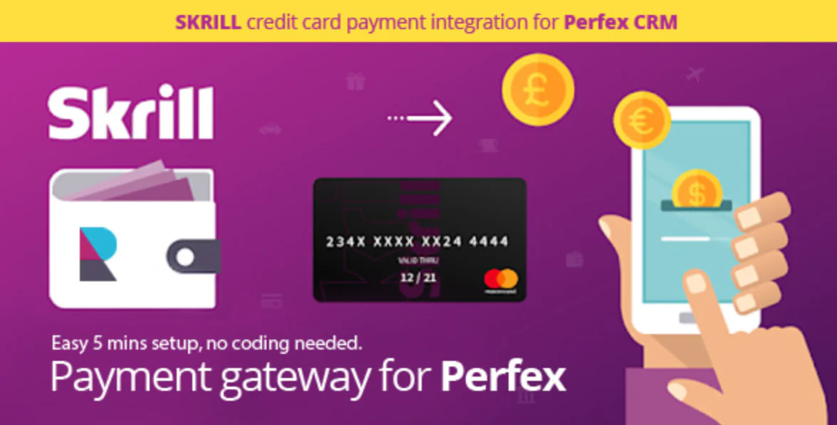 Skrill Payment Gateway | Perfex CRM