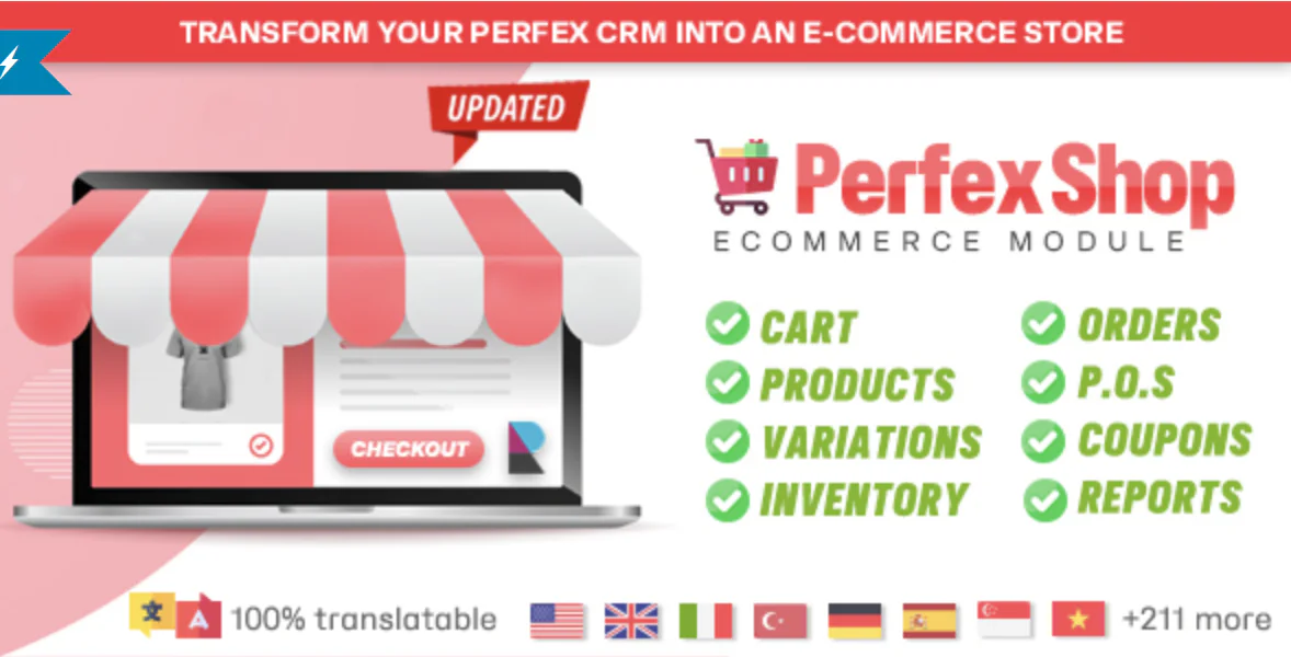 Perfex Shop - eCommerce module to sell Products & Services with POS | Perfex CRM