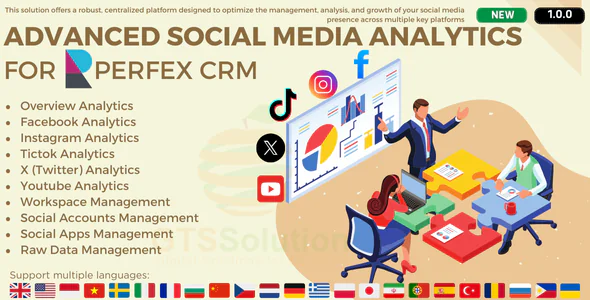 Advanced Social Media Analytics Module para Perfex CRM