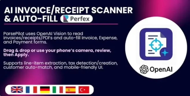 ParsePilot - Lightning OCR & Auto-Fill Toolkit para Perfex CRM