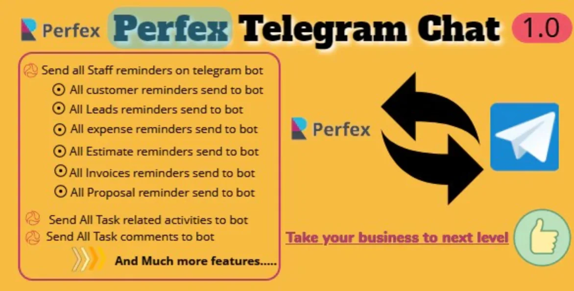 Telegram Chat | Perfex CRM