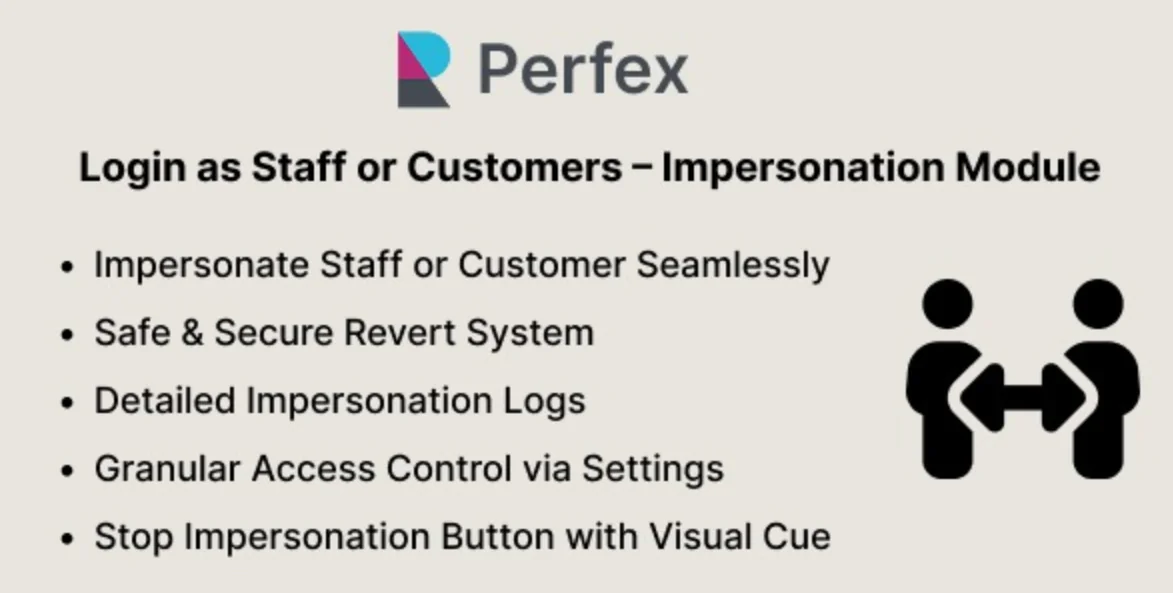 Login as Staff or Customers – Acesso Admin como Usuário