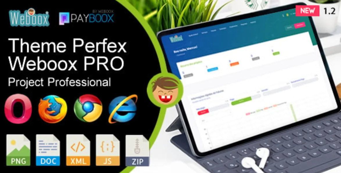 Weboox PRO theme for Perfex CRM