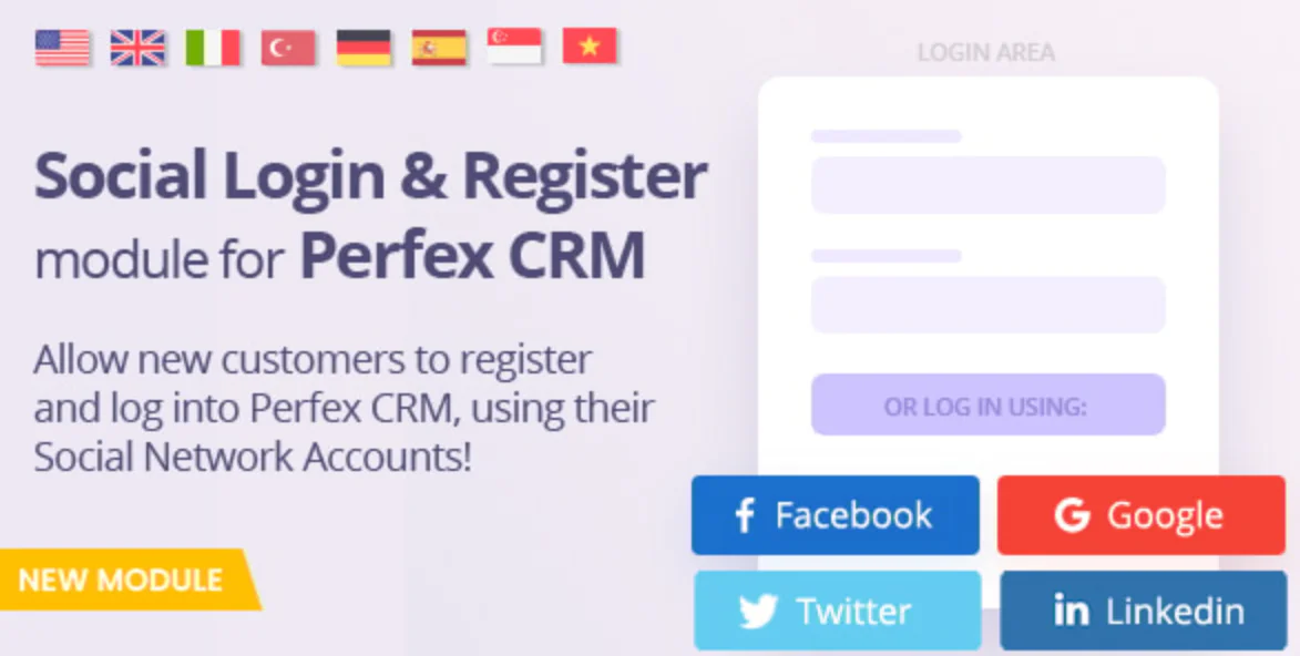 Social Media Login | Perfex CRM