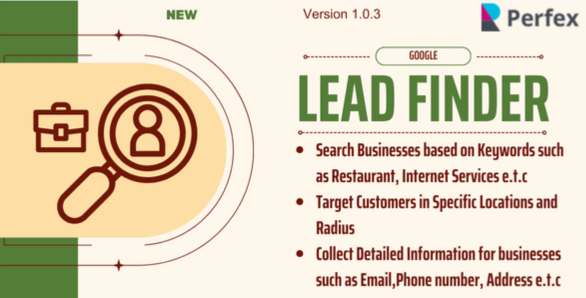 Google Lead Finder | Perfex CRM