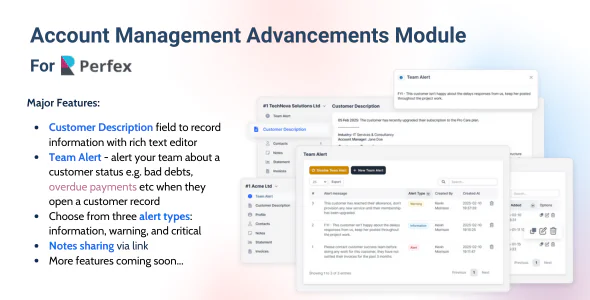 Account Management Advancements | Perfex CRM