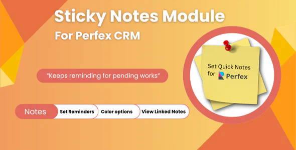 Sticky Notes para Perfex CRM
