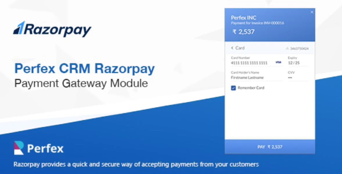 Razorpay Payment | Perfex CRM