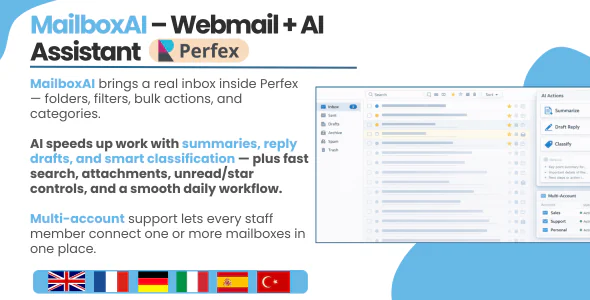 MailboxAI - Webmail + AI Assistant para Perfex CRM