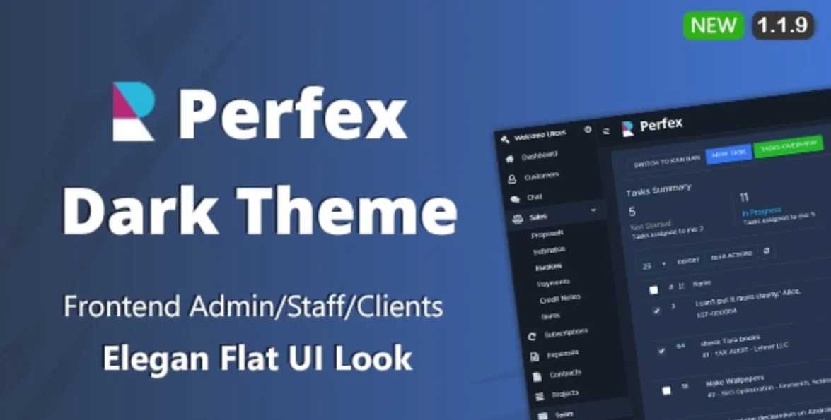 Dark Theme | Perfex CRM