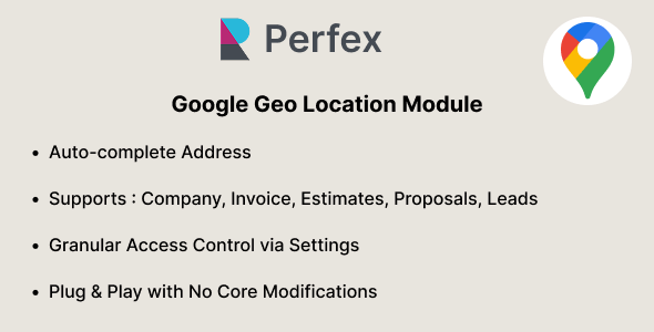 Google Geo Location para Perfex CRM