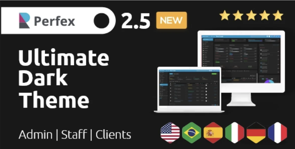 Ultimate Dark Theme - Perfex CRM